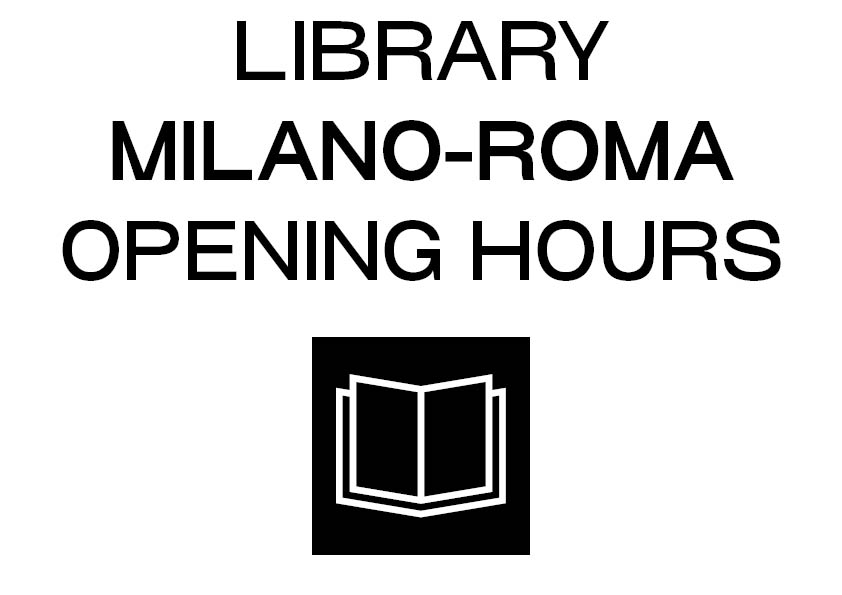 ORARI BIBLIOTECA - LIBRARY OPENING HOURS