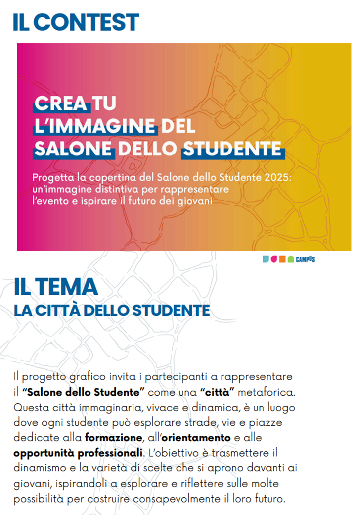 Contest "Crea tu l'immagine del Salone dello Studente"